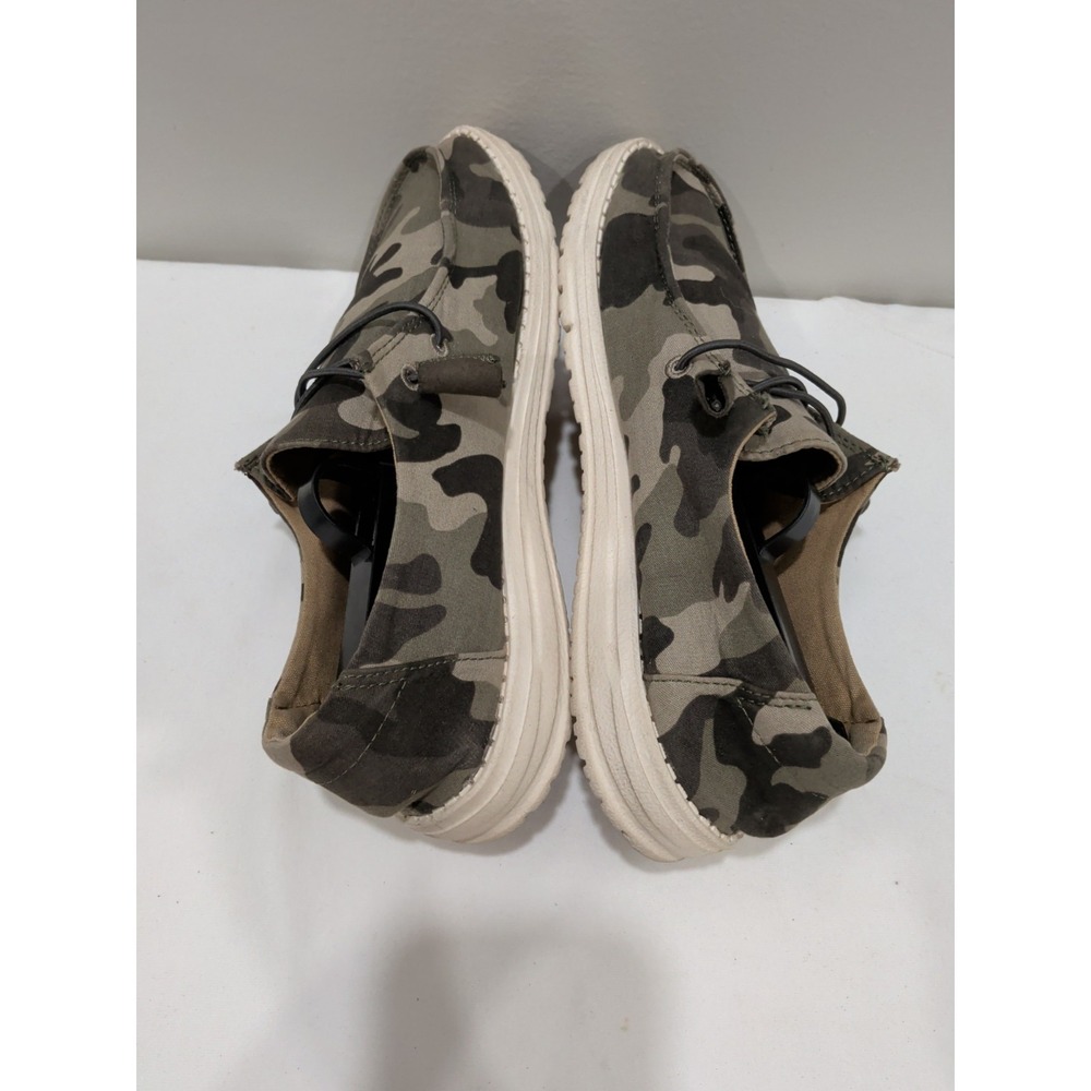 Hey Dude Wendy Camo Womens 9 Green Camouflage Canvas Slip On Loafers 121417003 - Picture 3 of 8